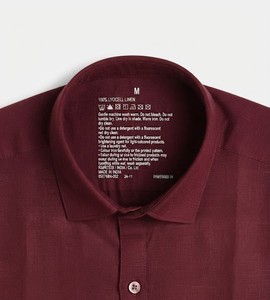 เสื้อเชิ้ตแขนยาวสีพลัมสำหรับผู้ชายจาก Enovate ผ้าทอระบายอากาศได้ดี สวมใส่สบายในฤดูร้อน สีเบจ ผ้าลินิน ตะเข็บเย็บแบบไร้รอยต่อ - Product Image 5