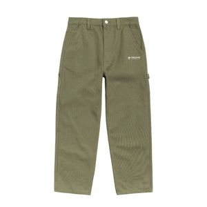 Pantalones de Trabajo de Algodón para Hombre, Estilo Carpintero, con Múltiples Bolsillos, Corte Holgado, Resistentes, Casuales, para Construcción y Actividades al Aire Libre - Product Image 1