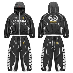 Conjunto Deportivo Cortavientos de Nailon para Hombre 2026, Traje de Correr con Capucha Personalizado, Conjunto Atlético para Correr, Traje Cortavientos Ligero - Product Image 2