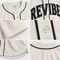 Maillot de baseball personnalisé pour homme, grande taille, chemise boutonnée, broderie, tenue d'équipe, uniforme sportif en polyester, fabricant OEM