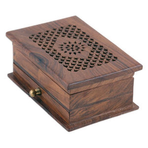 Premium Wooden Hand Carved Storage <b>Box</b> For Jewelry <b>Keepsakes</b> & Vanity Storage Polish Finished Vintage Wood <b>Box</b> For Wedding Gift - Product Image 5