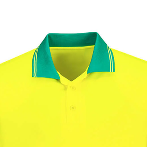 Polo de travail en polyester haute visibilité avec logo personnalisé, vêtements de sécurité réfléchissants - Product Image 2