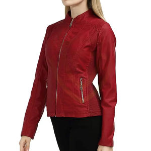 Nouvelle arrivée, vestes en cuir véritable personnalisées pour femmes, respirantes, imperméables, écologiques, vente en gros de vestes en cuir pour femmes - Product Image 1