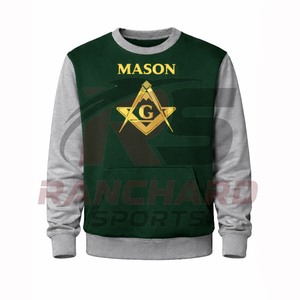 Sudadera con Capucha y Pantalones Deportivos de Felpa de Algodón con Logotipo Masónico Personalizado, Fabricante OEM, Sudadera con Símbolo Masónico al por Mayor, Impresión Personalizada - Product Image 2