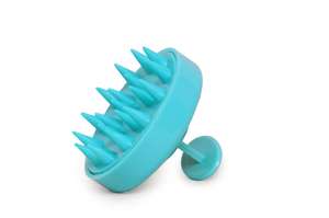 Brosse de massage du cuir chevelu en plastique imperméable et durable pour le shampoing, nettoyage en profondeur, exfoliation, stimulation de la circulation sanguine pour hommes et femmes - Product Image 3