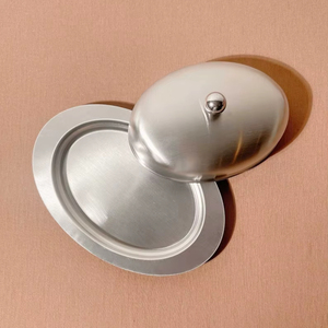 Premium Stainless Steel Butter Dish with Lid for <b>Kitchen</b> Storage - Product Image 1
