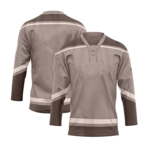 Maillot de hockey sur glace pour homme, col en V, vert et gris rayé, polyester, évacuation de l'humidité, coupe régulière, manches trois quarts, toutes saisons - Product Image 6