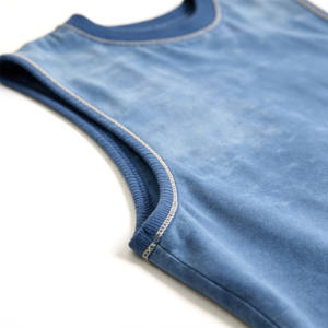 2025 Summer Men Acid Washed Vests Custom Logo Vintage <b>Distressed</b> Casual Loose Graphic Print Tank <b>Top</b> Sleeveless T Shirt for Men - Product Image 4