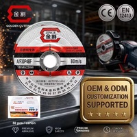 Disque de meulage OEM Golden Cutting rouge 180x6x22mm T27 pour meuleuse d'angle 7 pouces, acier inoxydable INOX 80m/s EN12413 ODM 50 pièces/carton
