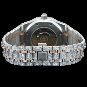 Reloj de Pulsera de Alta Calidad, Completamente Cubierto de Diamantes Moissanite, Hermoso Estilo Hip Hop Personalizado, Atractivo Reloj con Diamantes - Product Image 4