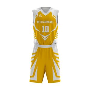 Wholesale Best Selling Customized Logo Slim Fit Men Basketball Uniform / Breathable Material Men Basketball Uniform - Product Image 6
