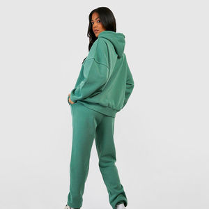 Chándal con Capucha 100% Algodón Puro para Mujer, Estilo Vintage, Ligero, con Logotipo Personalizado, Lavable, Servicio OEM, Transpirable, al Mejor Precio - Product Image 6