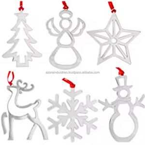 Pendentif de décoration à suspendre personnalisé en gros Ornements en métal Pendentif de Noël Décorations de vacances en métal - Product Image 4