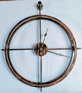 Classic Modern Metal Wall <b>Clock</b> Round <b>Digital</b> Mechanical Silent Luminous Design for Living Room Hanging Decor - Product Image 2