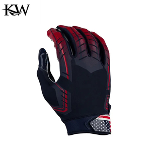 Wholesale Batting Gloves or Non-slip <b>Light</b> Weight Rugby Receiver Gloves with Hand Grips Silicone Football Gloves - Product Image 2