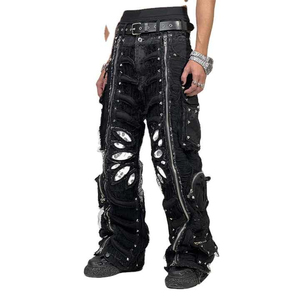 Hot Sale Sweatpants Pattern Baggy Woolen Cargo Pants Fully Customized Street Style Stylish Loose Fit <b>for</b> Men and Women - Product Image 5