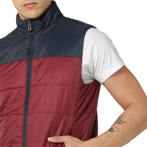 Gilets matelassés d'hiver respirants pour usage décontracté, veste personnalisée avec logo pour homme, design avec tissu matelassé chaud, gilet sans manches pour le fitness - Product Image 4