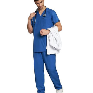 Uniformes Médicos Antiarrugas Lavables de Tela Suave para Enfermeros, Uniformes de Hospital, Conjuntos de Uniformes Médicos Tipo Jogger para Hombre - Product Image 2