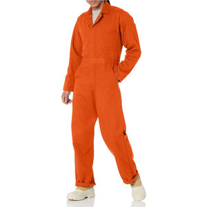 Popular 100% Cotton <b>Men</b>’s <b>Work</b> <b>Overalls</b> Spring Relaxed Fit Unlined Fire Resistant Workwear Safety Coveralls Protective Uniform - Product Image 1