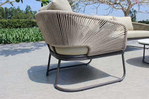 Chaise de jardin moderne, durable et confortable en acier inoxydable, résistante aux intempéries, mobilier de jardin, chaise longue de patio pour 5 personnes - Product Image 5