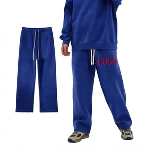 <b>Men</b>’s <b>Red</b> Cotton Sweatpants Joggers Custom Logo Casual Loose Fit Street wear Gym Training Pants Wholesale - Product Image 6