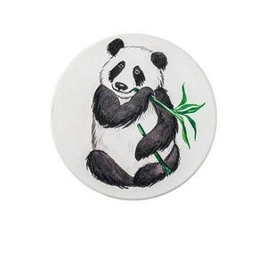 Posavasos de corcho con estampado de Panda OEM ODM Logotipo personalizado Juego de tapetes para tazas de mesa ecológicos Posavasos de corcho natural clásico Diseño personalizado - Product Image 1