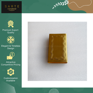 Indian Manufacturer Selling Premium Quality Handmade Gold Finish Brass Safety <b>Matchbox</b> Sleeves / Cover Customized Logo Modern - Product Image 5