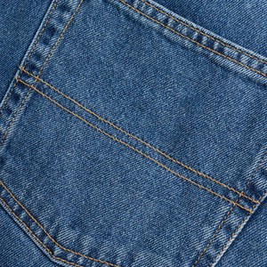High Quality Eco-Friendly Breathable Quick Dry Heavyweight Nonwoven Straight Casual High <b>Waist</b> 100% Cotton Denim Men's Pants - Product Image 3