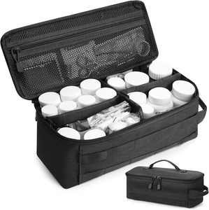 Bolsa de medicamentos duradera con organizador impermeable para emergencias, para accesorios de primeros auxilios, camping, senderismo y viajes, en venta. - Product Image 1