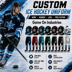 Full Sublimation Printed Team Jersey With Matching Pants Custom Athletic Club Gear V Neck Highland Quality Ice Hockey Uniform - Product Image 1