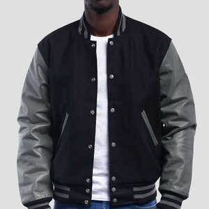 Vestes pour hommes sur mesure avec logo personnalisé, taille plus, style varsity vintage pour hommes - Product Image 1