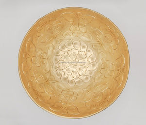 ชามตกแต่งทำด้วยมือสีทองทองเหลืองแกะสลักดอกไม้หรูหราโบฮีเมียนโต๊ะกลางตกแต่งบ้านเสิร์ฟจานวันหยุด - Product Image 2