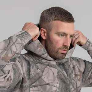 Sudadera con Capucha de Forro Polar Premium con Estampado de Camuflaje de Selva Tejida para Invierno, con Logotipo Personalizado - Product Image 6