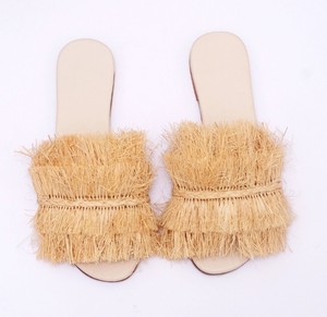 Sandales pour femmes en raphia faites à la main |   Chaussures Bohèmes Confortables et Élégantes |   Chaussures d'été écologiques |   Tailles personnalisables - Product Image 1