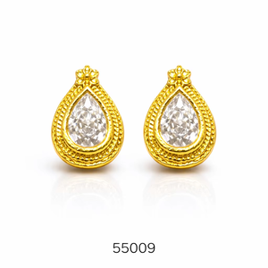 ต่างหูแบบติดหูรูปปะการังชุบทองจากซิงค์อัลลอยด์ ยี่ห้อพรีเมียม MOLL JEWELLERS หนา 0.3 มม. ดีไซน์ทันสมัยสำหรับผู้หญิง เหมาะสำหรับงานแต่งงานและงานปาร์ตี้ - Product Image 1