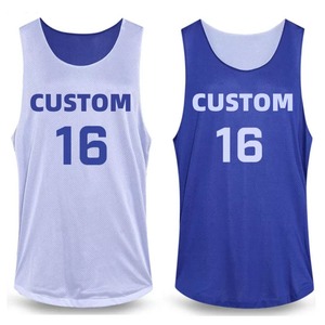 Maillots de basket sans manches personnalisés vintage de haute qualité, anti-bactériens, avec impression lumineuse, 100 % polyester, les plus vendus - Product Image 4