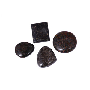 Pierre précieuse naturelle en os de dinosaure, cabochon multicolore, pierre en vrac pour la fabrication de bijoux DIY - Product Image 2