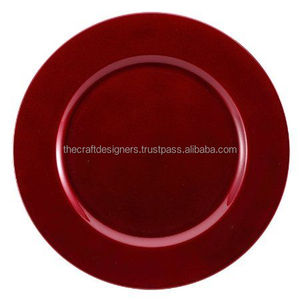 Assiette de présentation élégante en métal pour la décoration de table de mariage, ajoutant une touche de luxe aux dîners et aux événements de célébration - Product Image 4