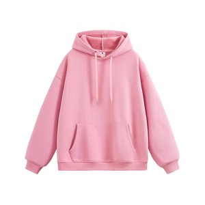 เสื้อฮู้ดโอเวอร์ไซส์แบบยูนิเซ็กซ์ สีพื้น ผ้าเฟรนช์เทอร์รี่ สวมใส่สบายๆ สำหรับฤดูใบไม้ร่วง แขนเสื้อแบบปกติ มีกระเป๋า  สามารถเลือกสีได้ตามต้องการ - Product Image 2