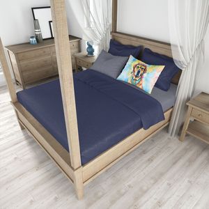 Mastiff Hippie Dawg Artwork Decorativo Funda De Almohada estándar Ligero Super Suave Funda de cojín de fácil cuidado - Product Image 4