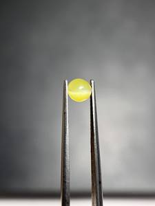 Natürlicher Chrysoberyl Katzenauge Brillantschliff Edelstein 5mm 0,50 Karat Unabhängig Geprüft Südindien für Schmuckherstellung - Product Image 2