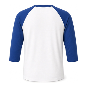 เสื้อยืดแขนสามส่วนคอกลมสีขาวน้ำเงิน Royal Blue สำหรับผู้ชาย ลายกราฟิกตัวอักษรกรีก แบรนด์ Phi Beta Sigma เหมาะสำหรับสวมใส่ในชีวิตประจำวัน - Product Image 4
