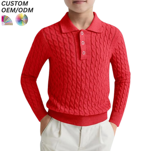 Pull en tricot premium pour garçons, décontracté, en coton, pour enfants, hiver, écologique, respirant, support OEM ODM pour la vente en gros - Product Image 4