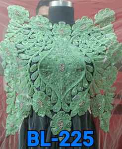 Tela de Encaje con Motivo de Mariposa Bordada a Mano, de Algodón de Lujo, Ecológica y de Alta Calidad para Diseñadores de Moda - Product Image 2