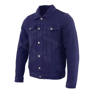 Veste en jean tendance pour homme, finition usée, vêtements personnalisés avec logo, fournisseur de qualité, veste en jean pour homme - Product Image 3