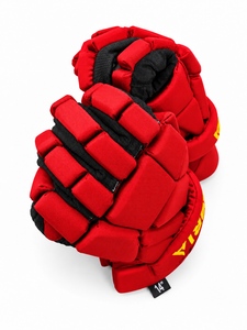IBERIA Premium Wholesale Red Lacrosse Gloves for Men | Padded Protective Lacrosse Gloves | Custom Team Gloves - Product Image 4