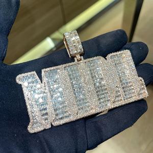 คุณภาพสูงปรับแต่งได้925จี้เงินสเตอร์ลิงจี้ฮิปฮอปยูนิเซ็กส์พร้อมจี้เครื่องประดับชั้นดีและเสน่ห์ - Product Image 2