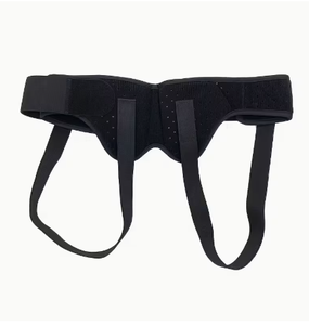 Ceinture de soutien inguinal noire pour hommes, réglable, pour la boxe, le kickboxing, avec protections amovibles. - Product Image 6
