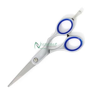 Tijeras de Peluquería de Acero Inoxidable de Primera Calidad, con Agarre de Goma Cómodo, Color Personalizado, Diseño Clásico Recto, Afiladas - Product Image 5