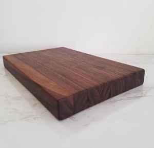 Planche à découper et plateau de service en bambou, forme rectangulaire durable, épaisseur 12 mm, passe au lave-vaisselle - Product Image 3